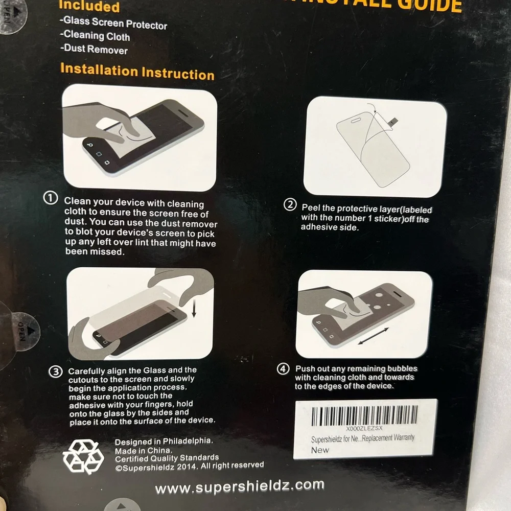 Protection Professional Super shieldz, premium tempered glass screen protector
